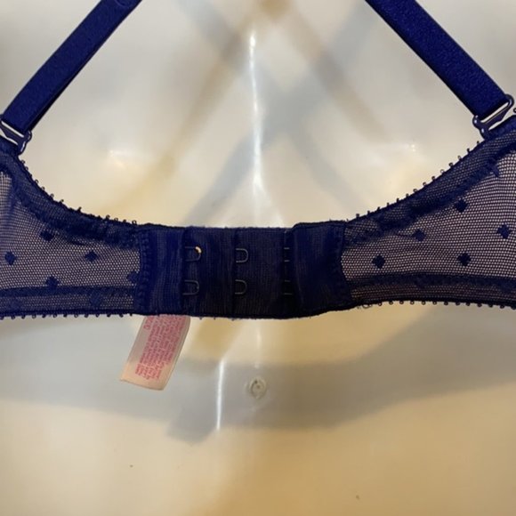 Victoria Secret Push Up Underwire multiway Purple Lace Bra Size 32C - Picture 7 of 9